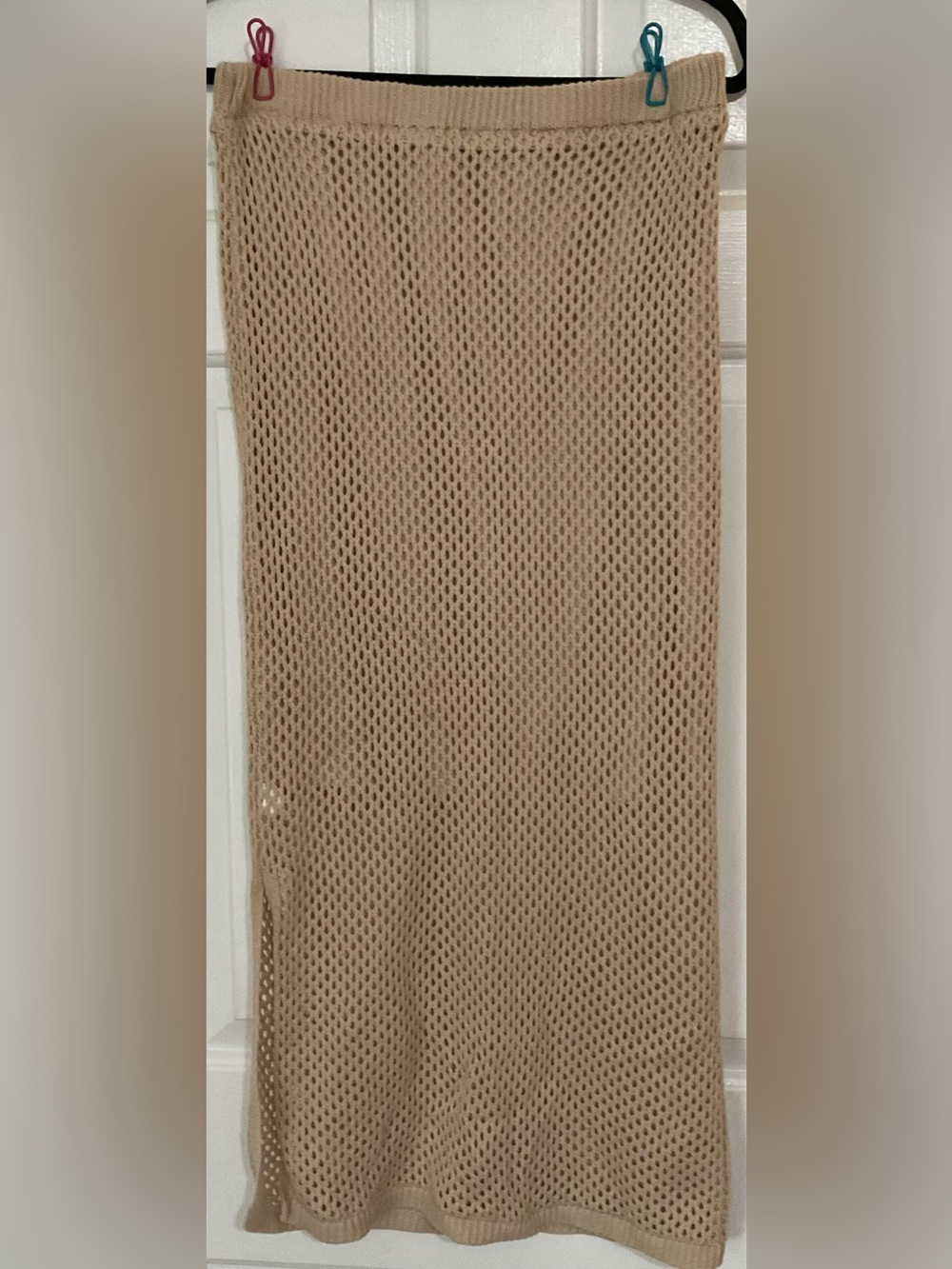Freshman 1996 Beige Knit Midi Dress – 2-Piece Set - Picture 7 of 8